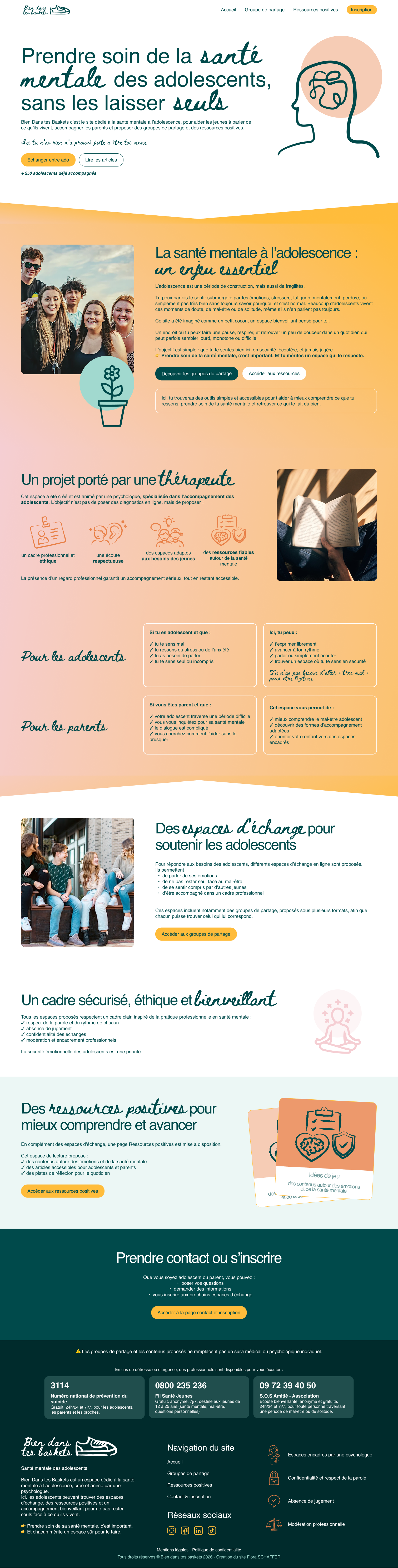 Projet maquette home page