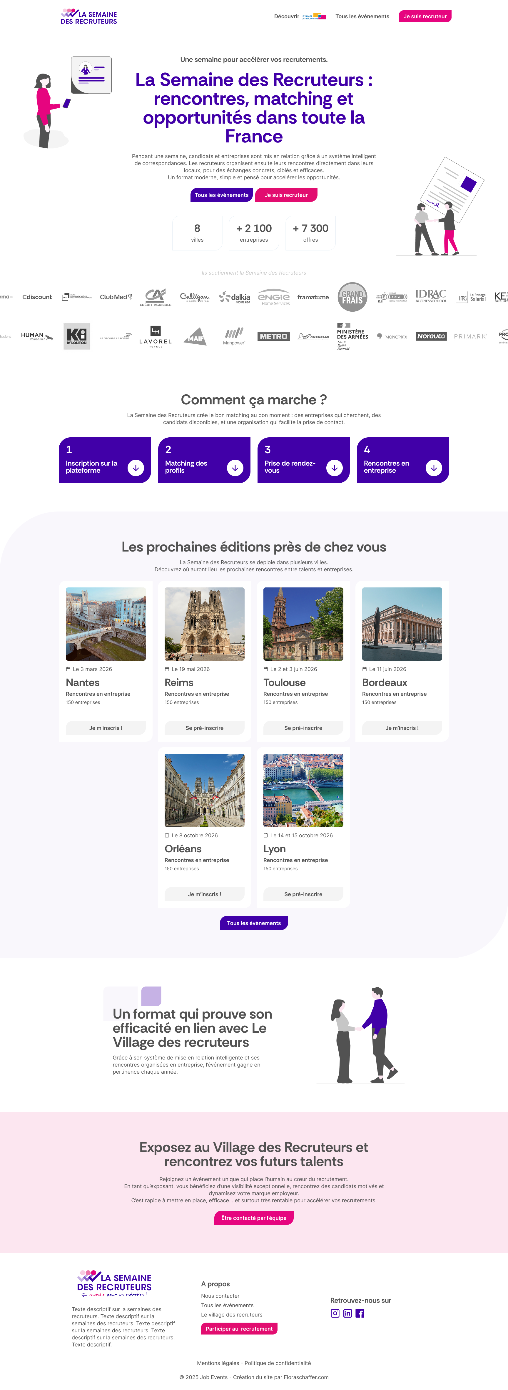 Site web événementiel — Webdesign Lyon