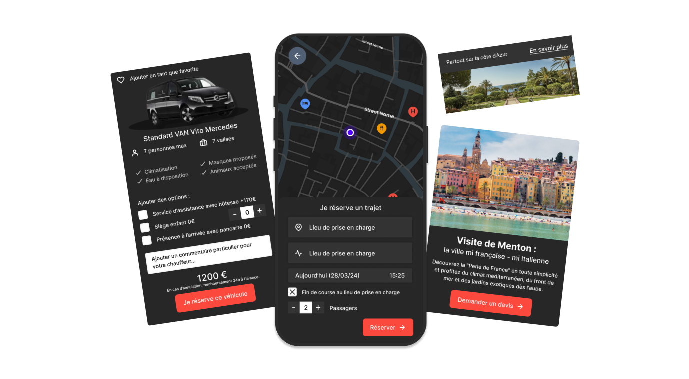 App mobile pour chauffeurs privés