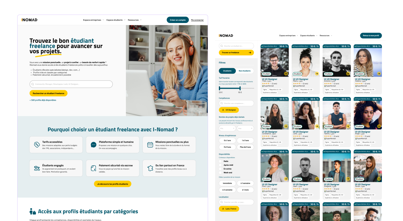 Refonte plateforme I-Nomad