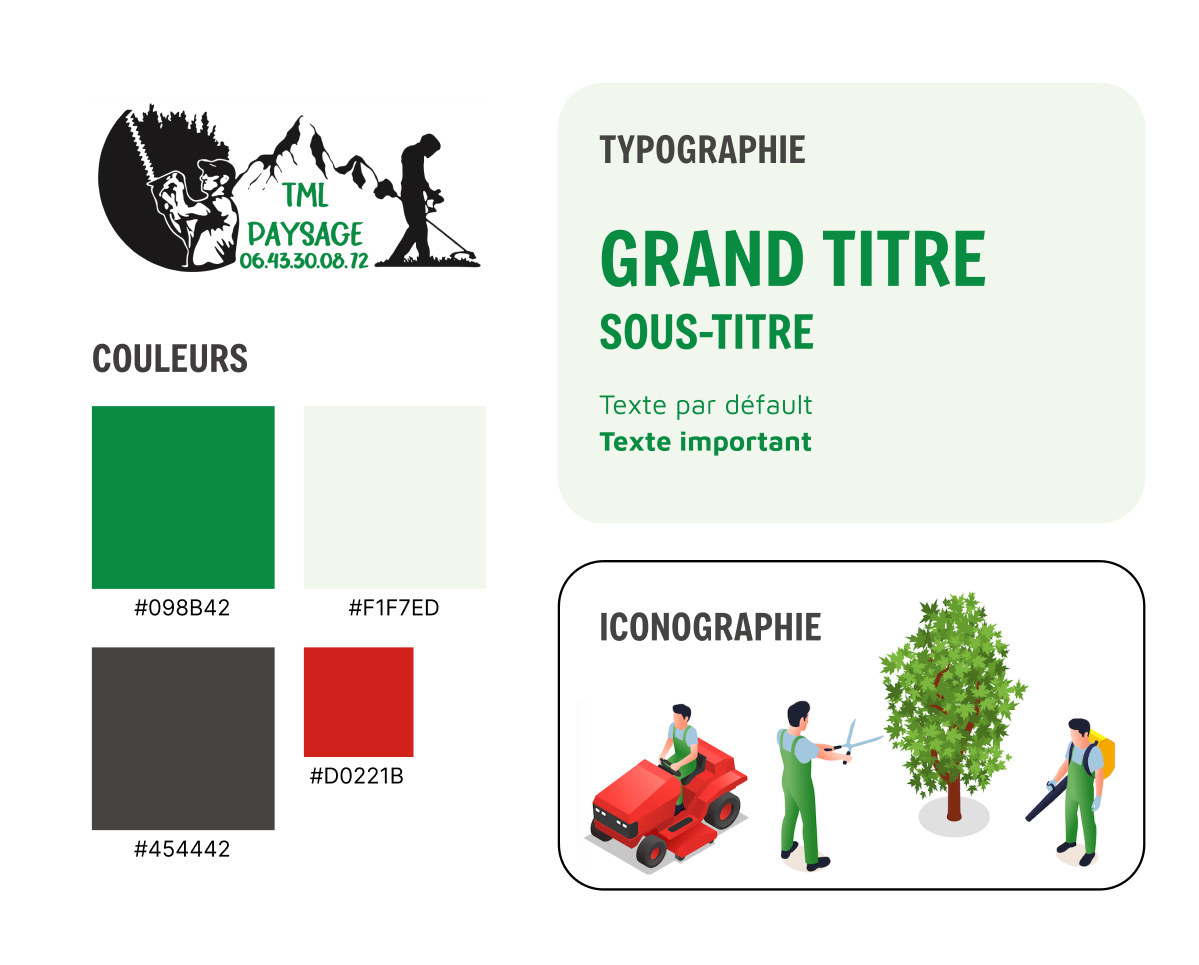 Identité visuelle digitale TML Paysage