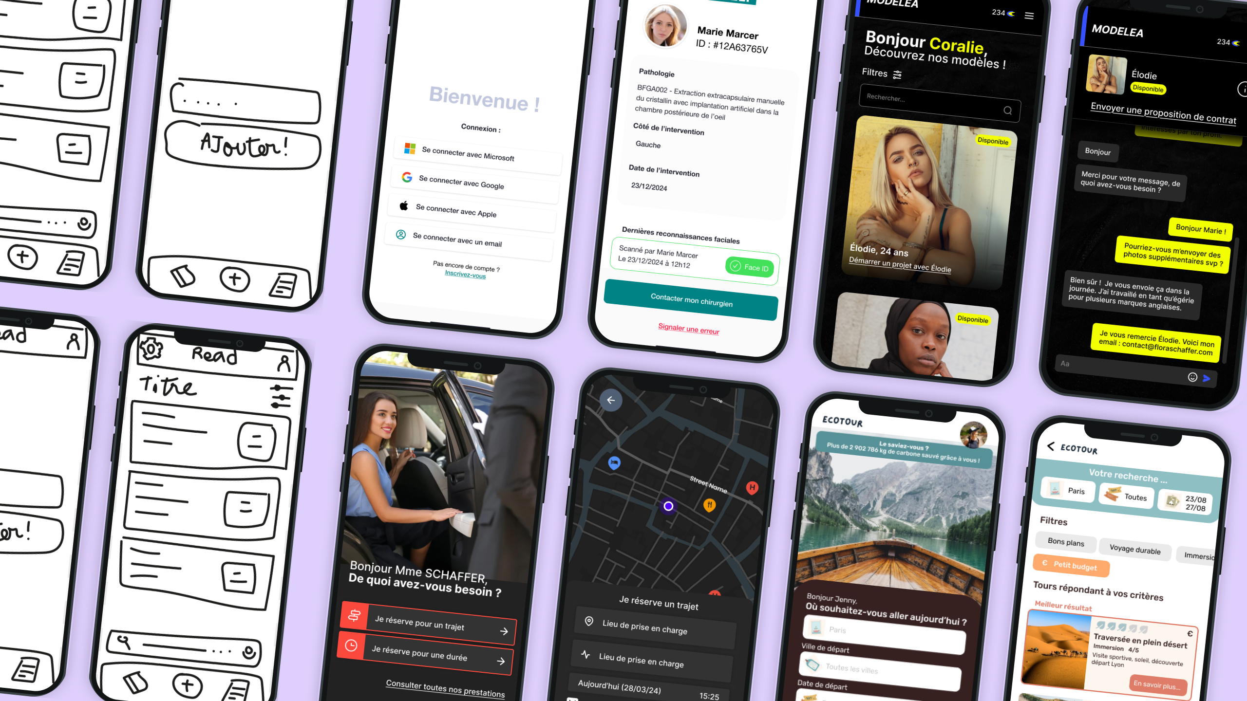 Prototype application mobile — UX Design Lyon