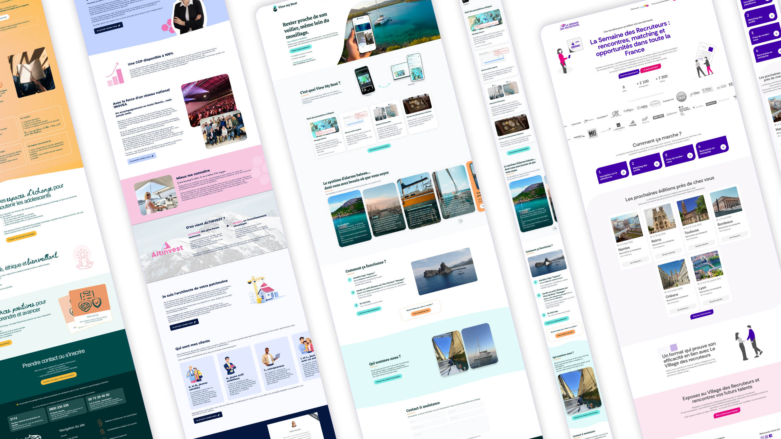 Exemple de site vitrine créé à Lyon — Webdesign Flora Schaffer